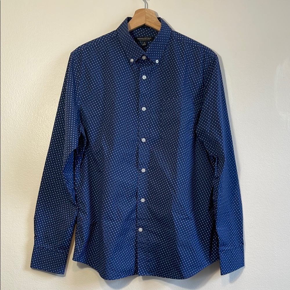 Banana Republic Mens Patterned Button Down Shirt Medium